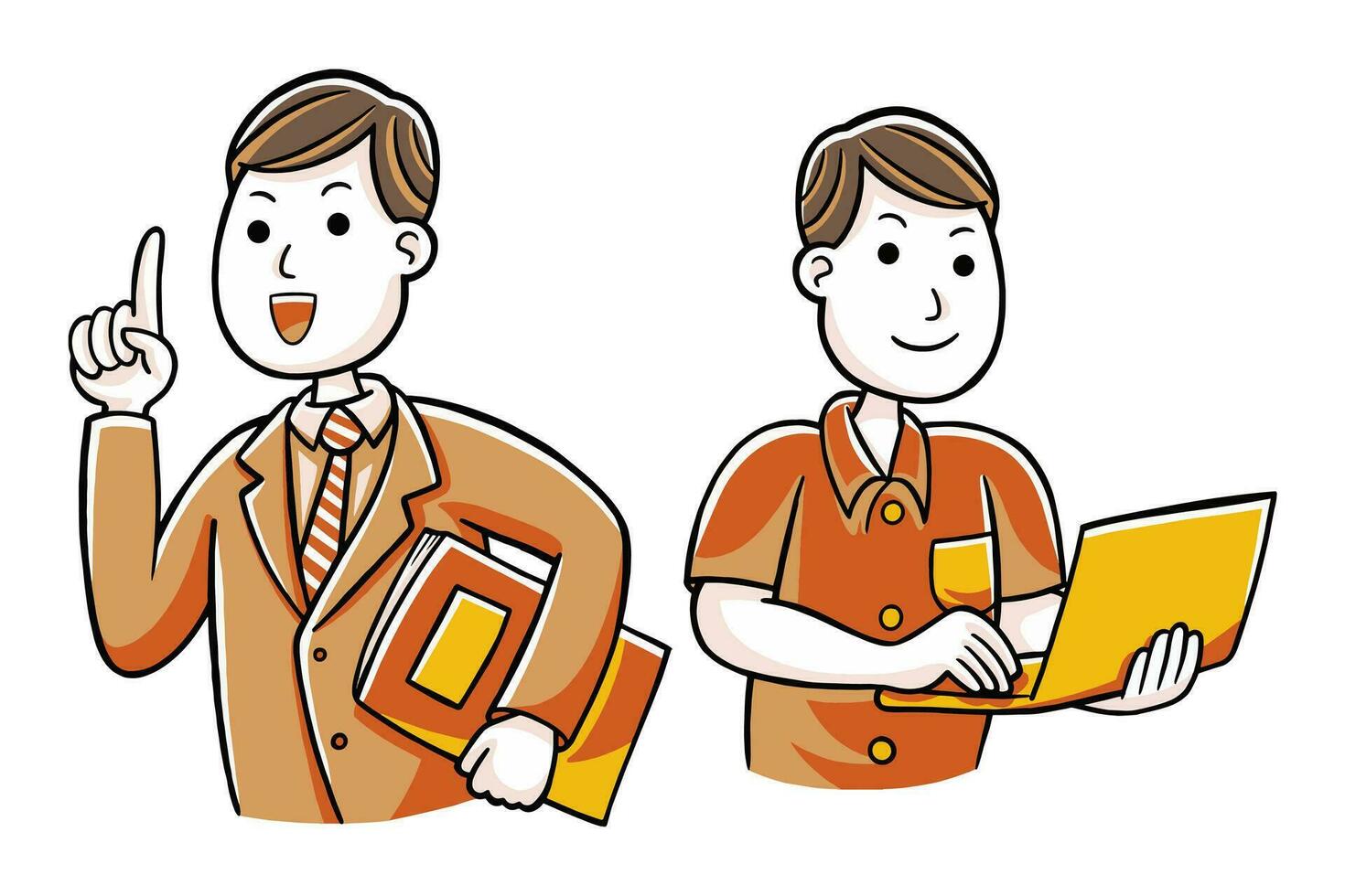 worker office activity vector illustration