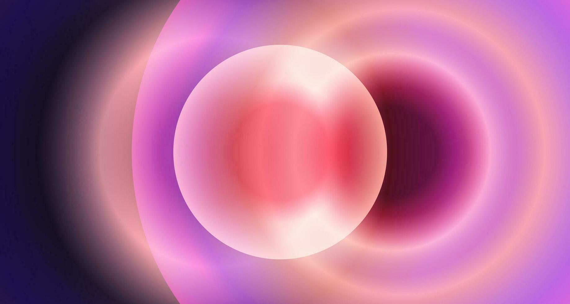 3d abstract circle background with pink gradient color. digital wallpaper. vector eps 10.