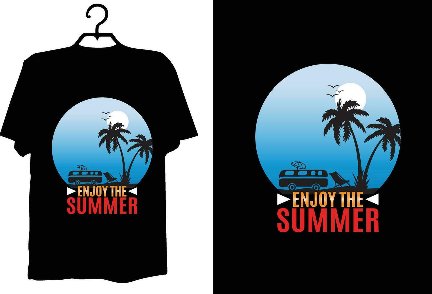 diseño de camiseta de verano vector