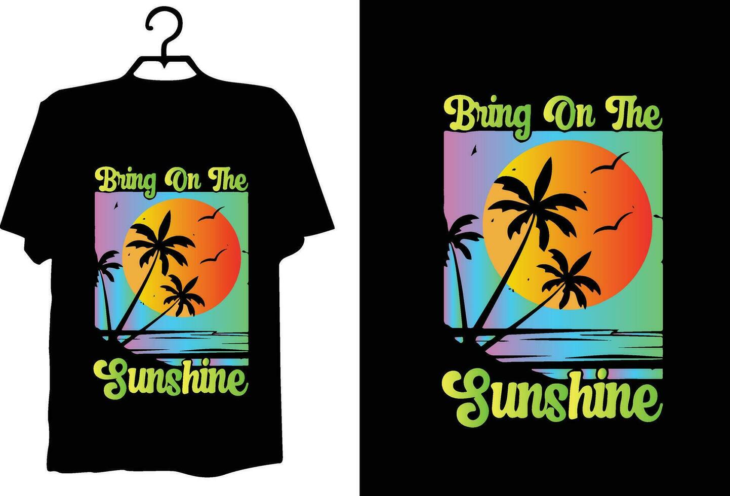 Summer t shirt design vector