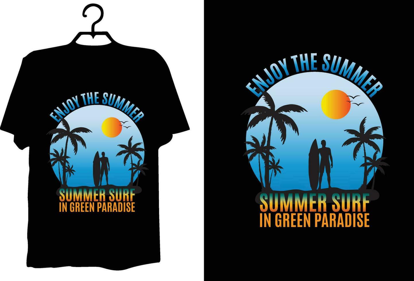 Summer t shirt design vector