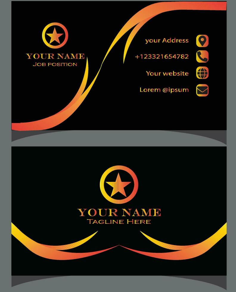 Business card template vector file.