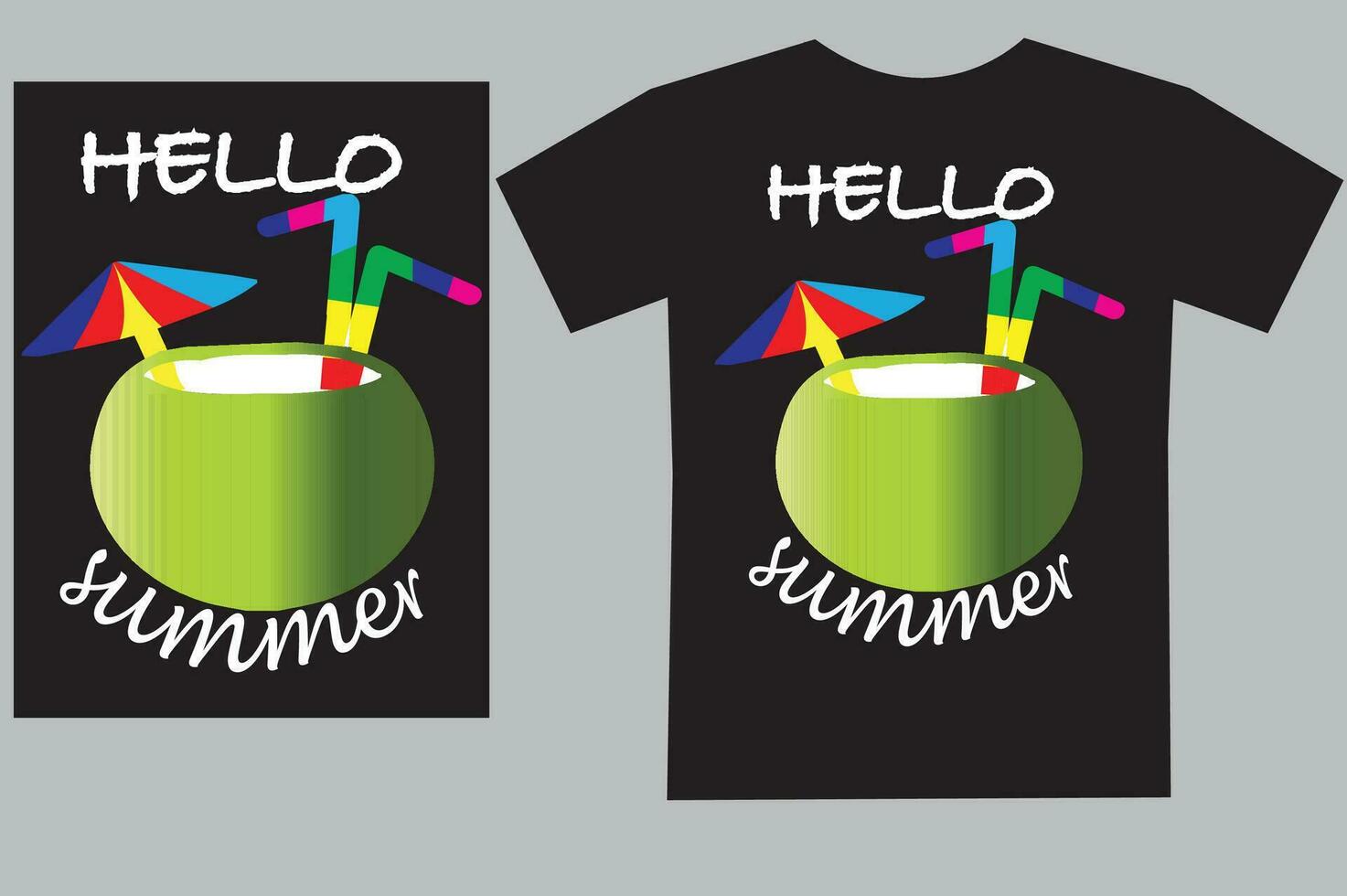 Hola disfrutar verano camiseta diseño vector archivo