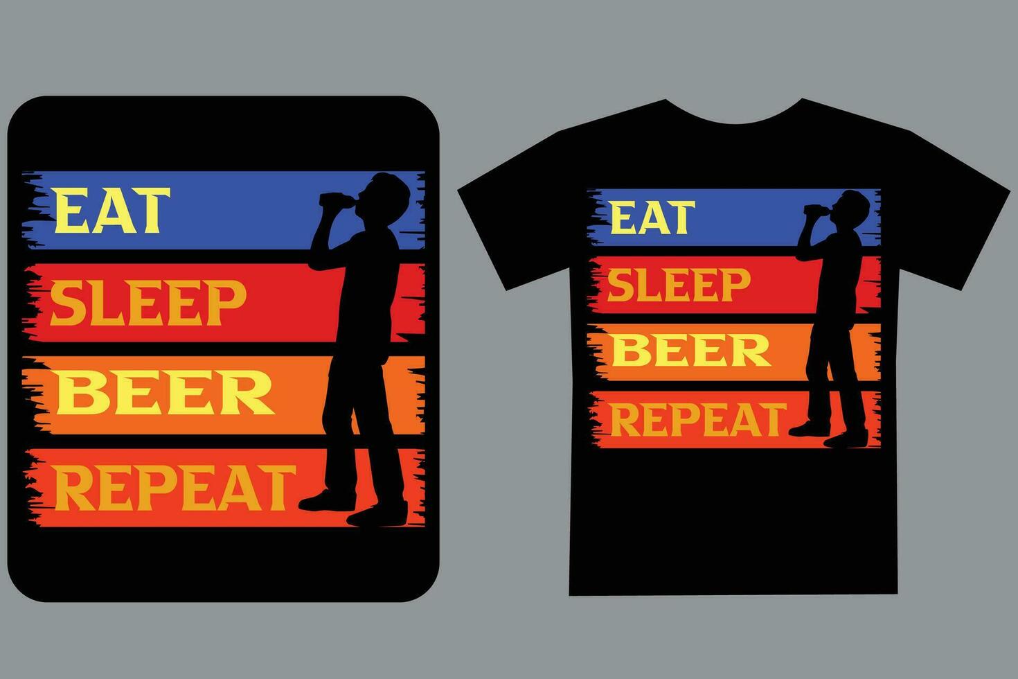 International Beer Day T- Shirt design vector file.