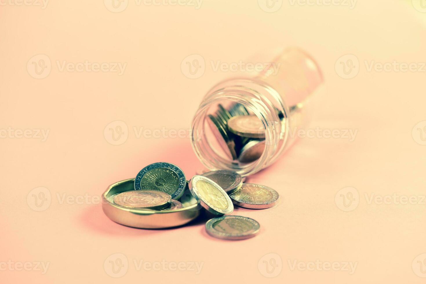 Jar with coins photo