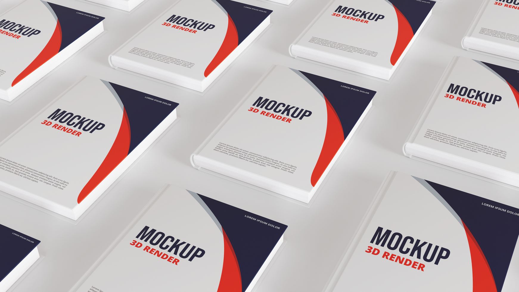 Hardcover book mockup psd