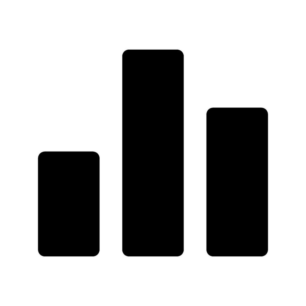 Bar Chart Icon Vector Symbol Design Illustration