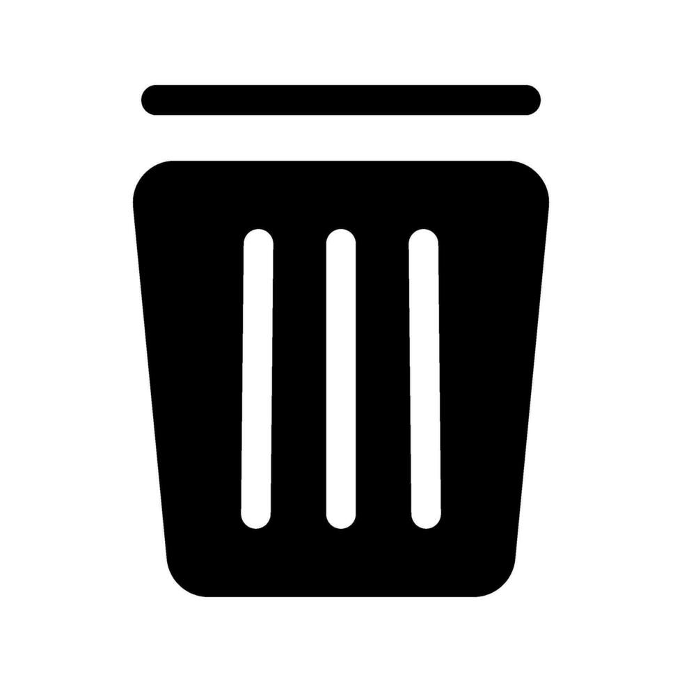 basura icono vector símbolo diseño ilustración