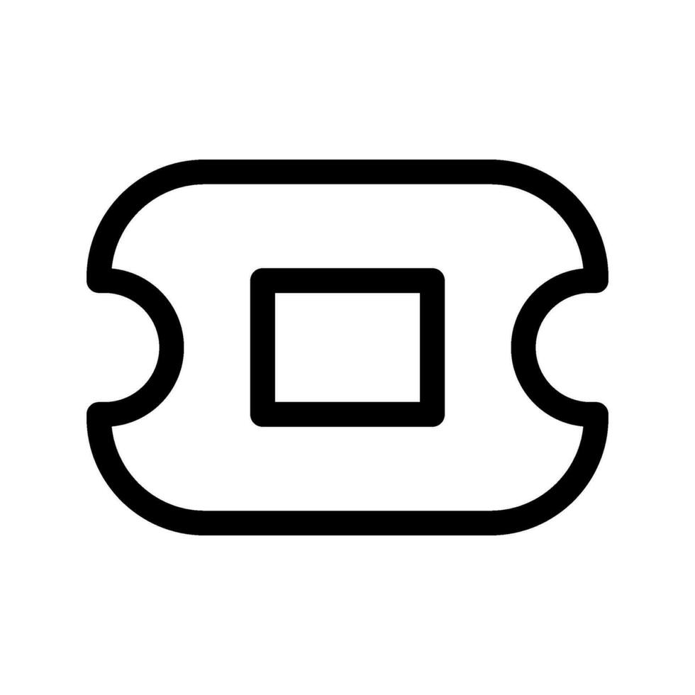 Ticket Icon Vector Symbol Design Illustration