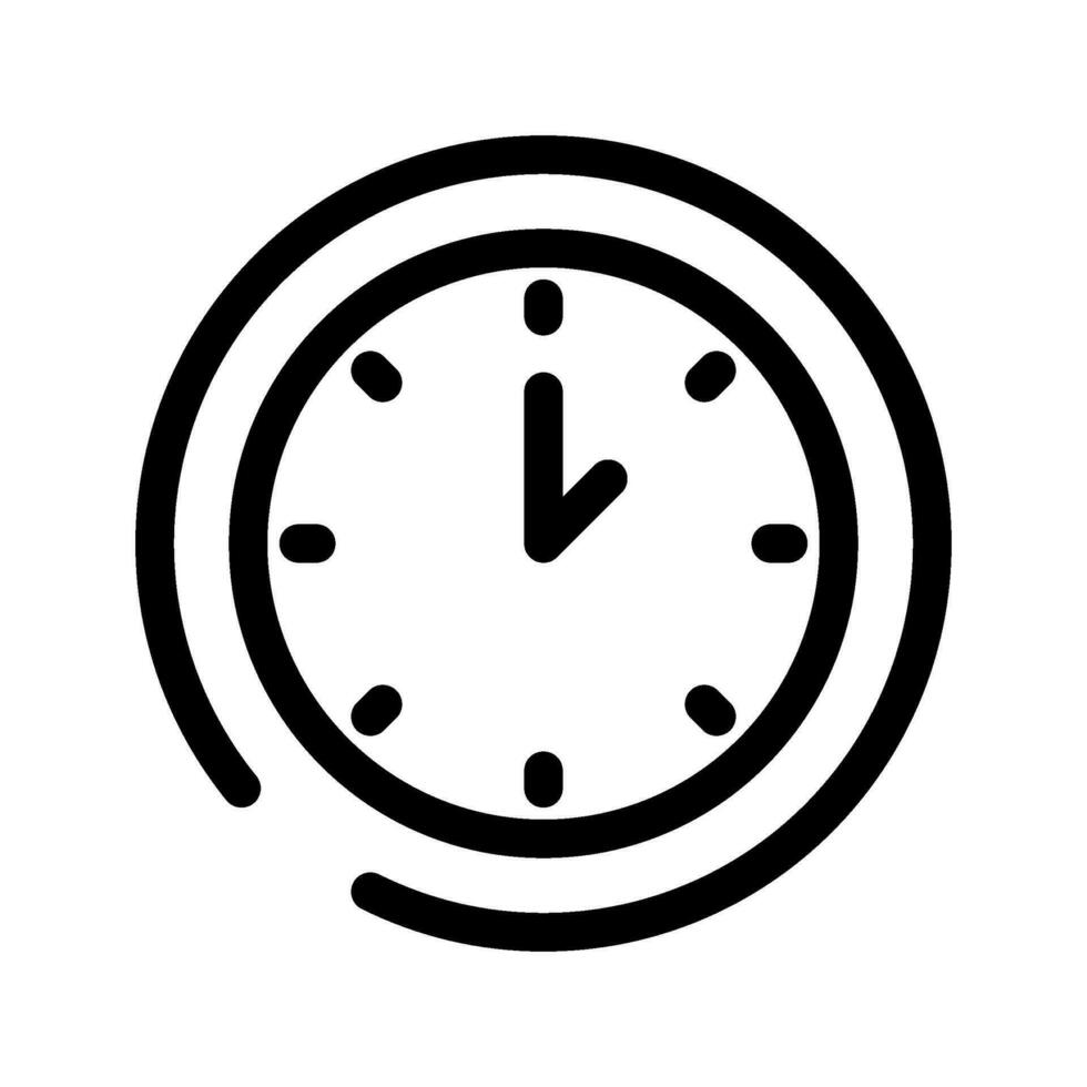 hora icono vector símbolo diseño ilustración