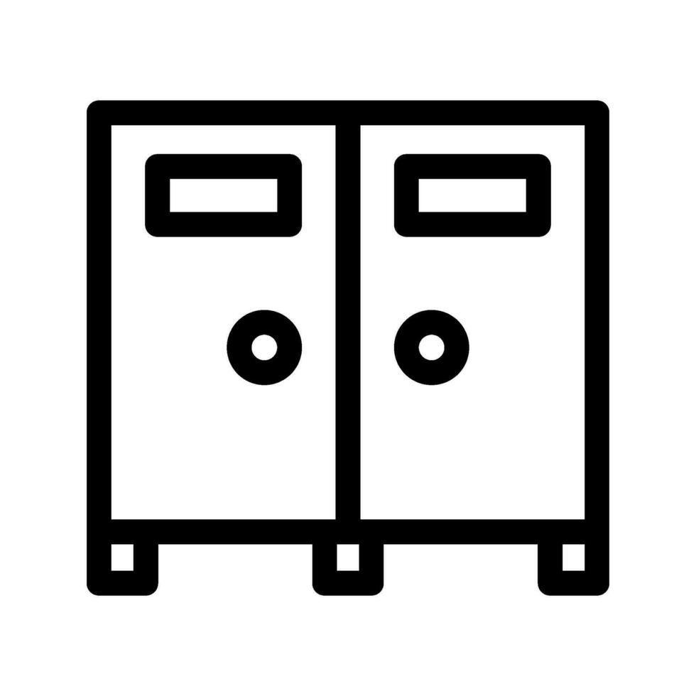 Locker Icon Vector Symbol Design Illustration