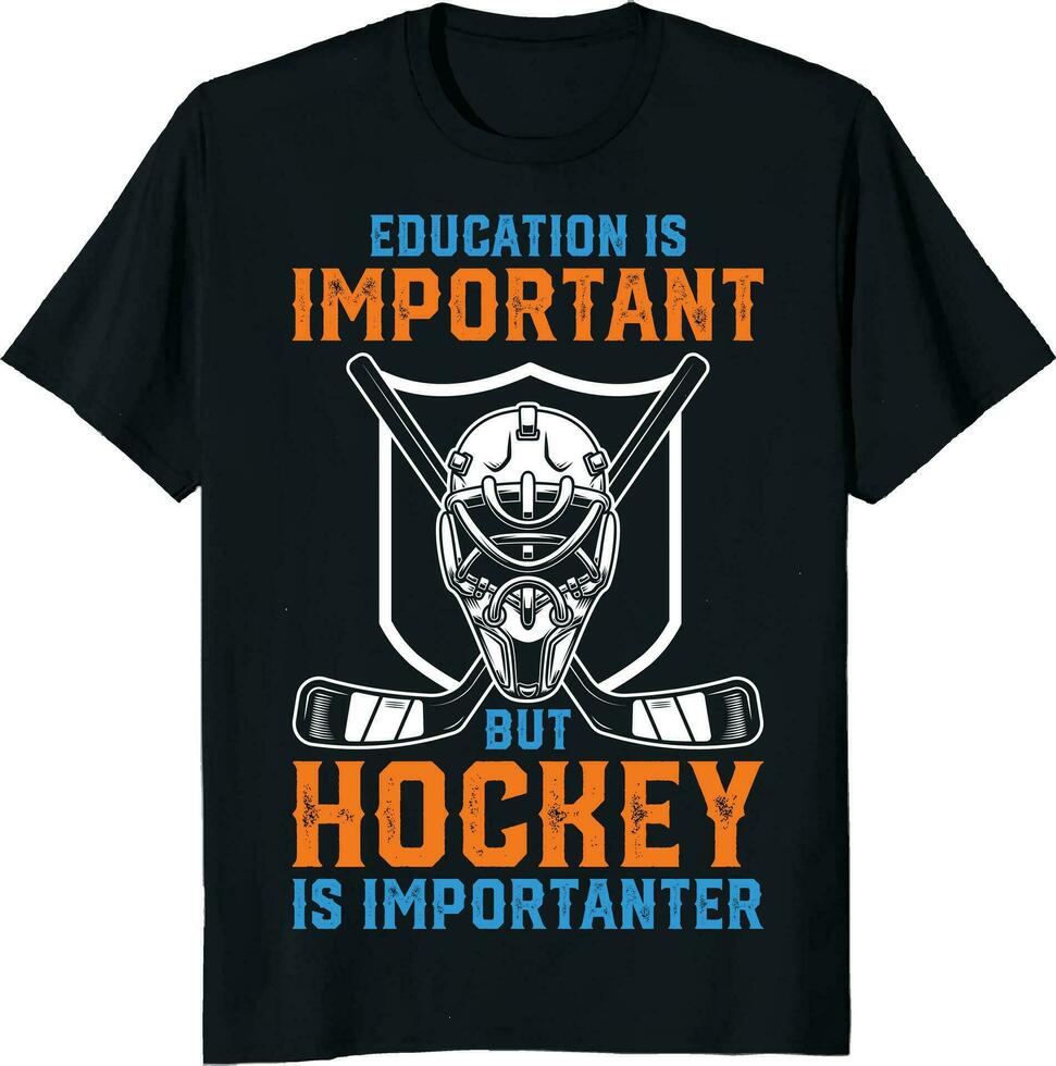 gift funny hockey t-shirt design vector