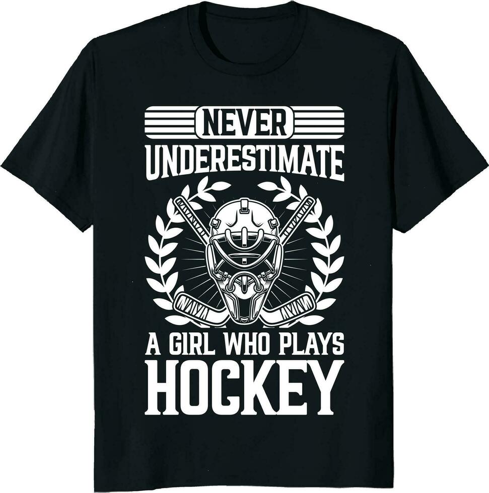 gift funny hockey t-shirt design vector