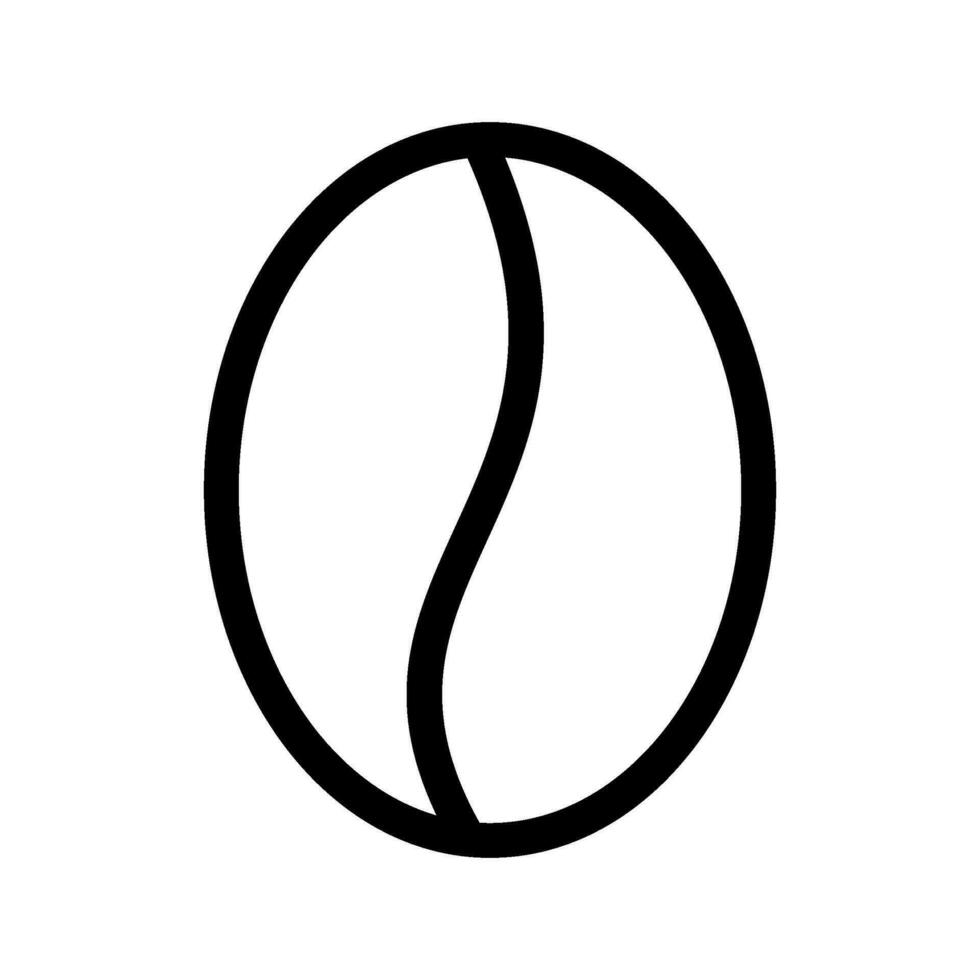 Coffee Bean Icon Vector Symbol Design Illustration