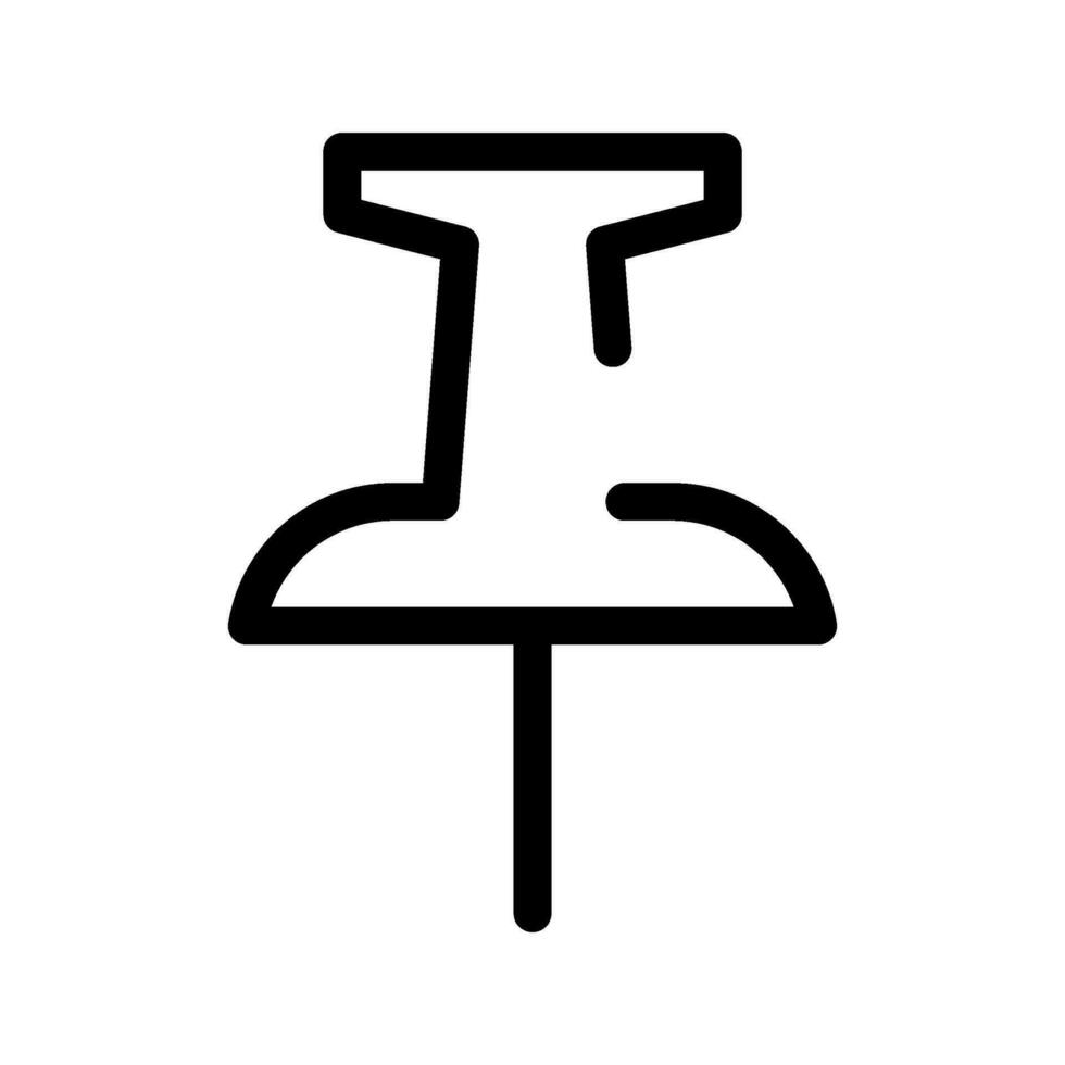 Thumb Tack Icon Vector Symbol Design Illustration
