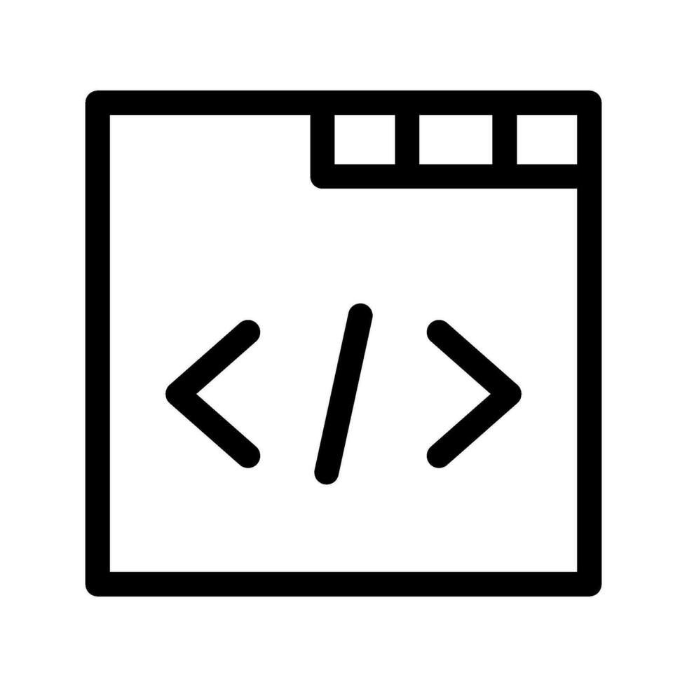 Web Programming Icon Vector Symbol Design Illustration