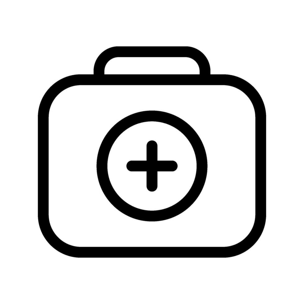 First Aid Box Icon Vector Symbol Design Illustration