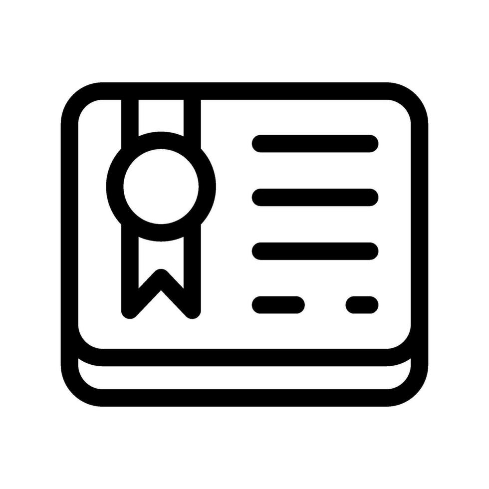 Certificate Icon Vector Symbol Design Illustration