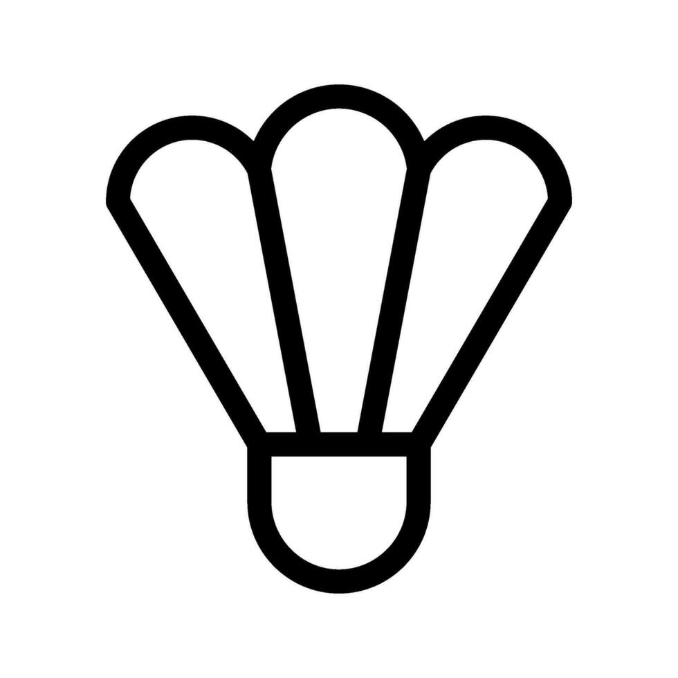 Shuttlecock Icon Vector Symbol Design Illustration