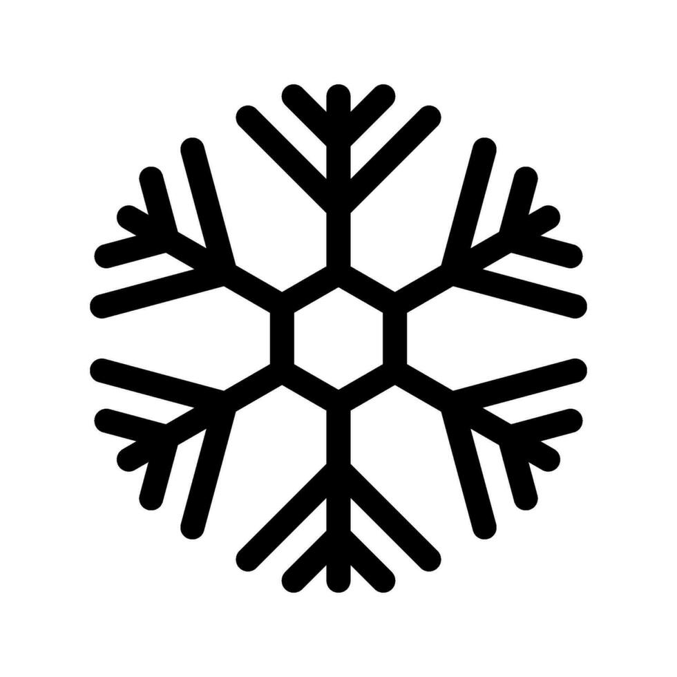 Snowflake Icon Vector Symbol Design Illustration