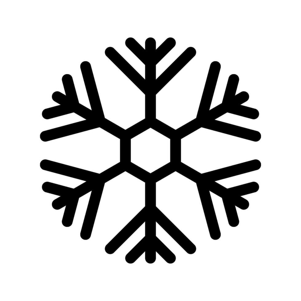 Snowflake Icon Vector Symbol Design Illustration