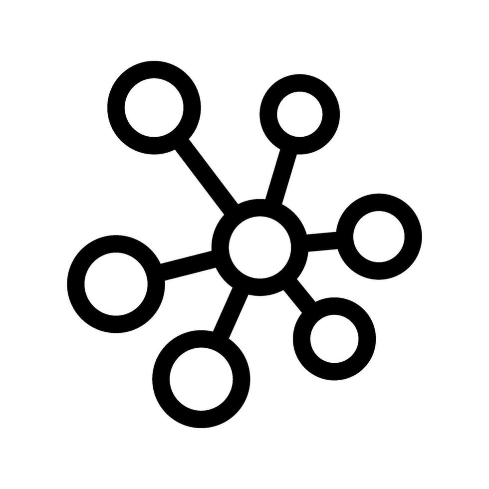Molecule Icon Vector Symbol Design Illustration