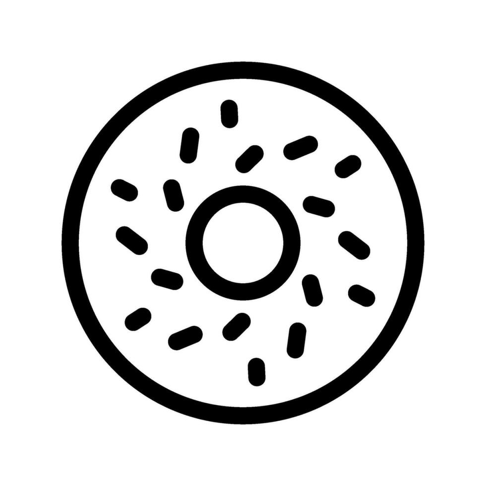 Doughnut Icon Vector Symbol Design Illustration