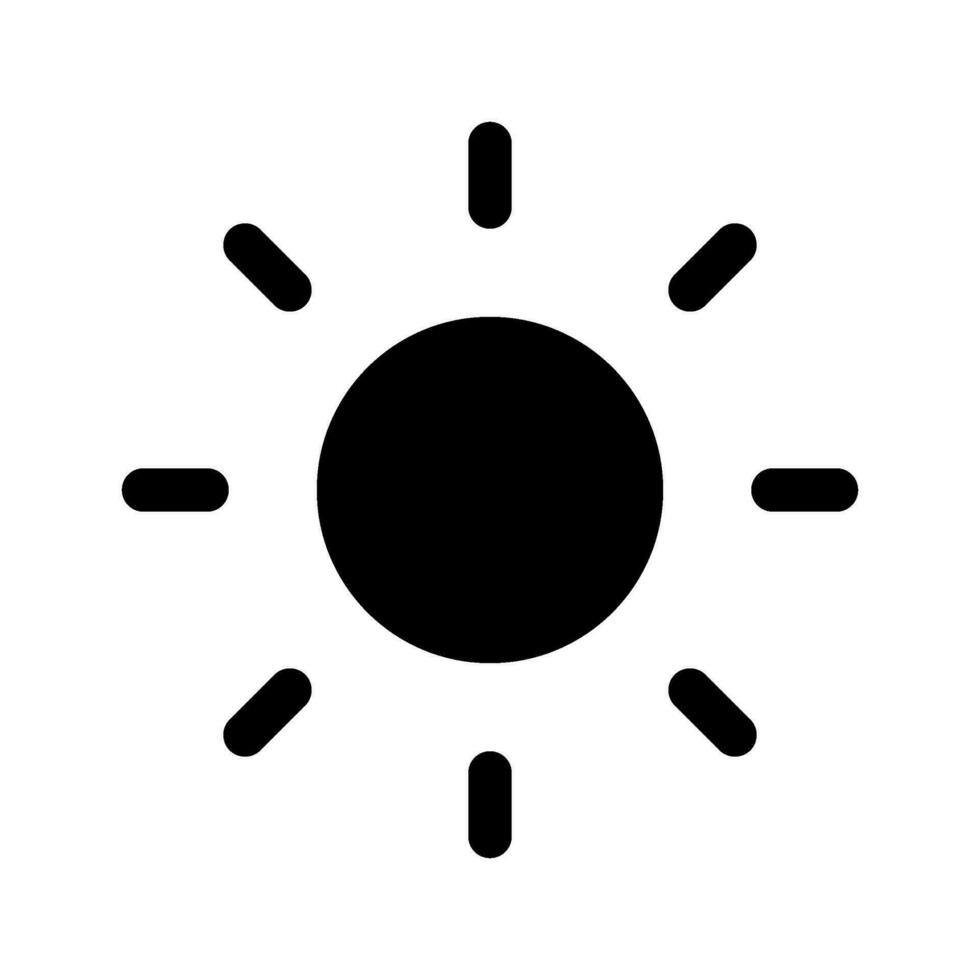 Sun Icon Vector Symbol Design Illustration