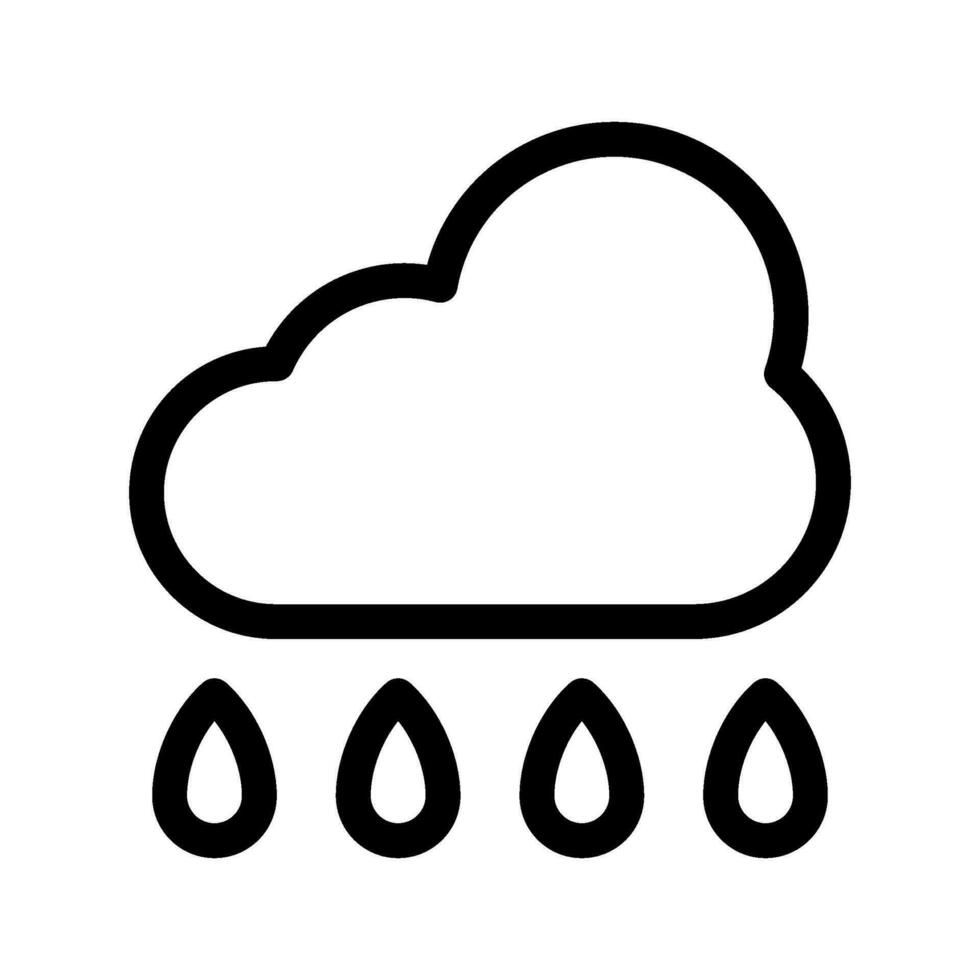 lluvia icono vector símbolo diseño ilustración