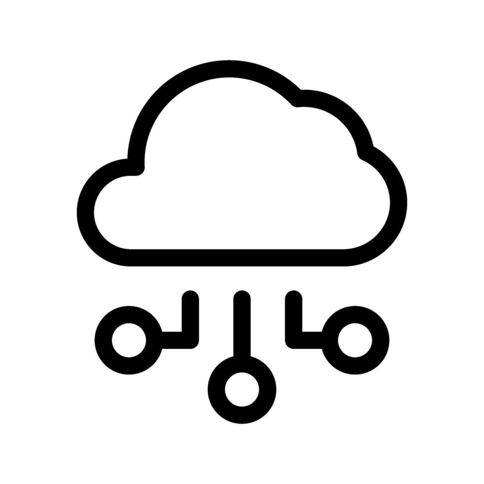 Cloud Computing Icon Vector Symbol Design Illustration
