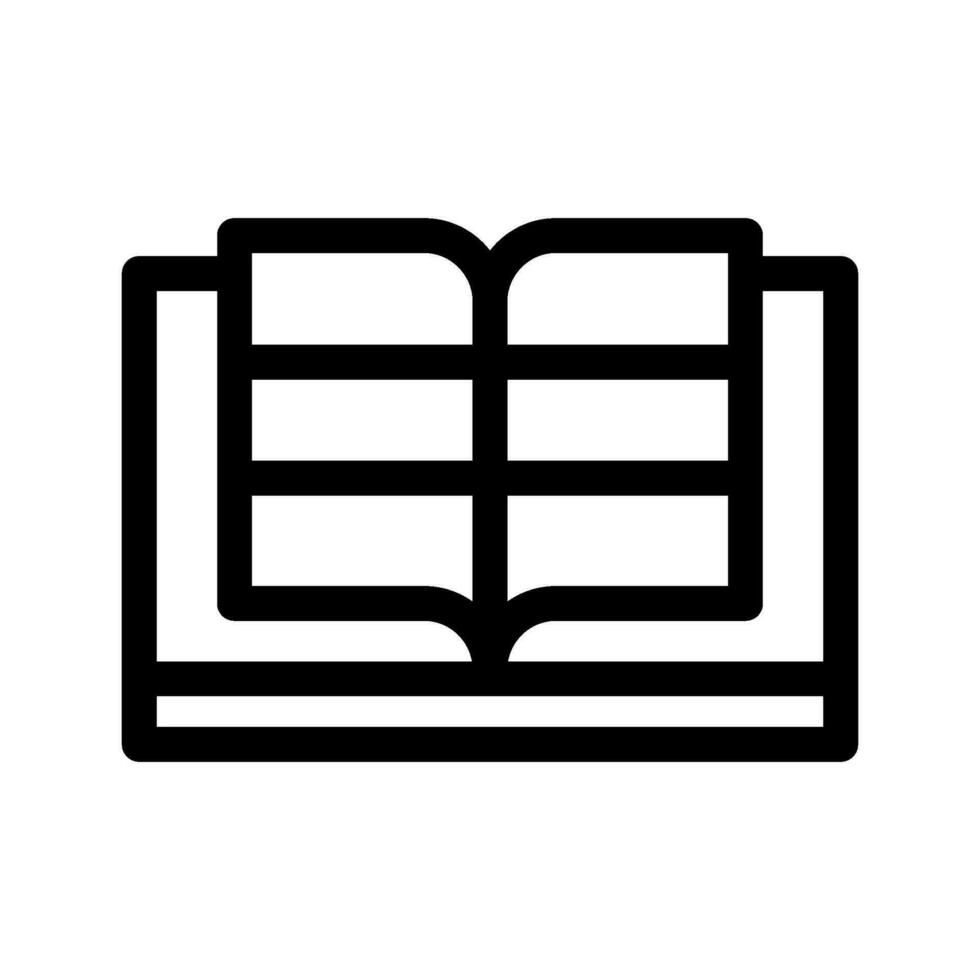 Open Book Icon Vector Symbol Design Illustration