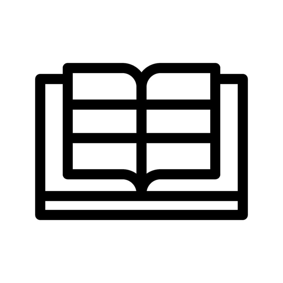 Open Book Icon Vector Symbol Design Illustration