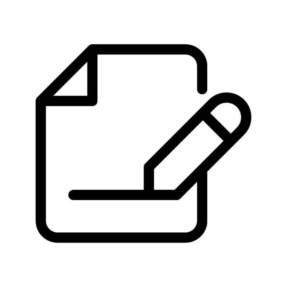 Writing Icon Vector Symbol Design Illustration