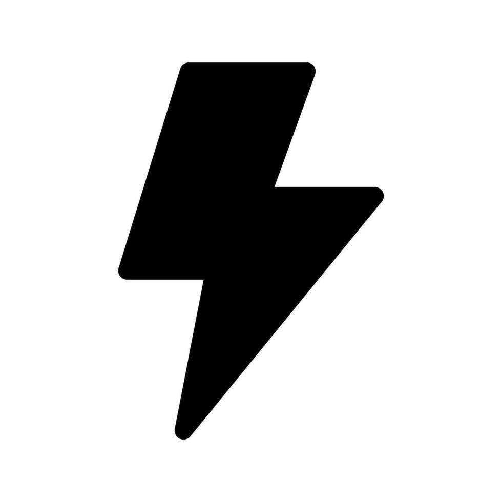 Thunder Icon Vector Symbol Design Illustration