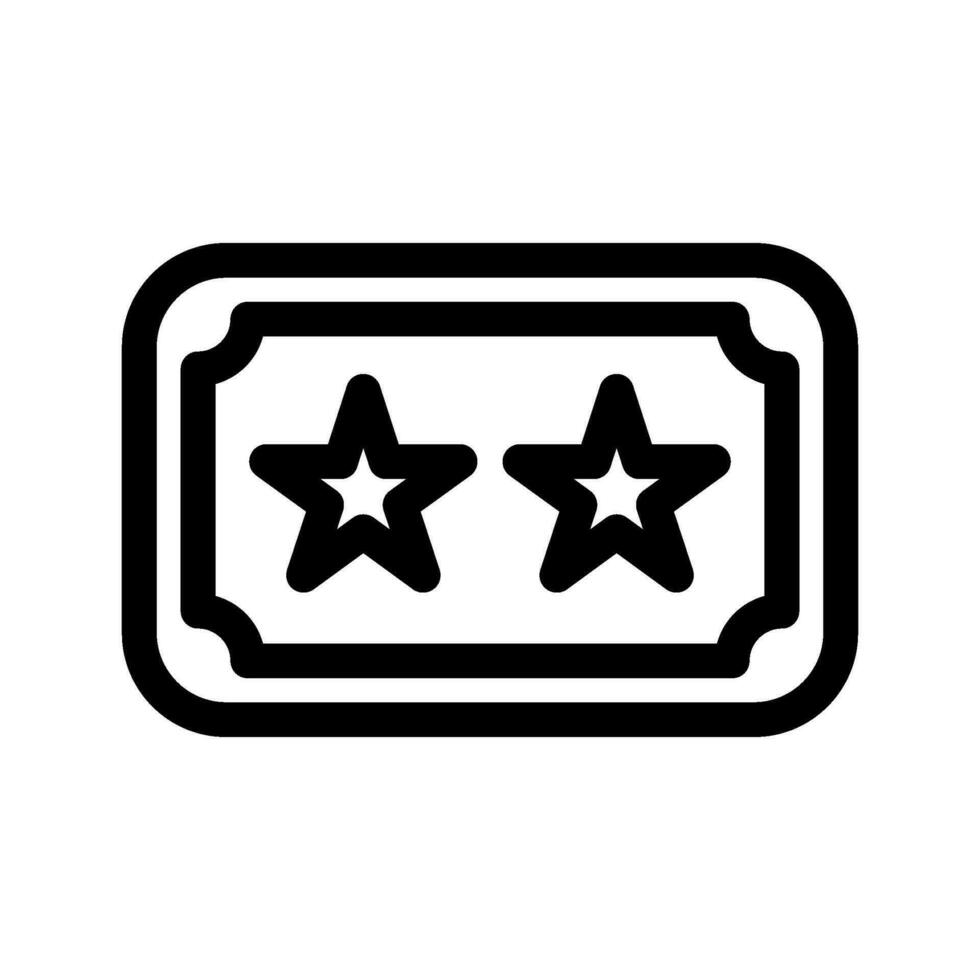 Movie Ticket Icon Vector Symbol Design Illustration