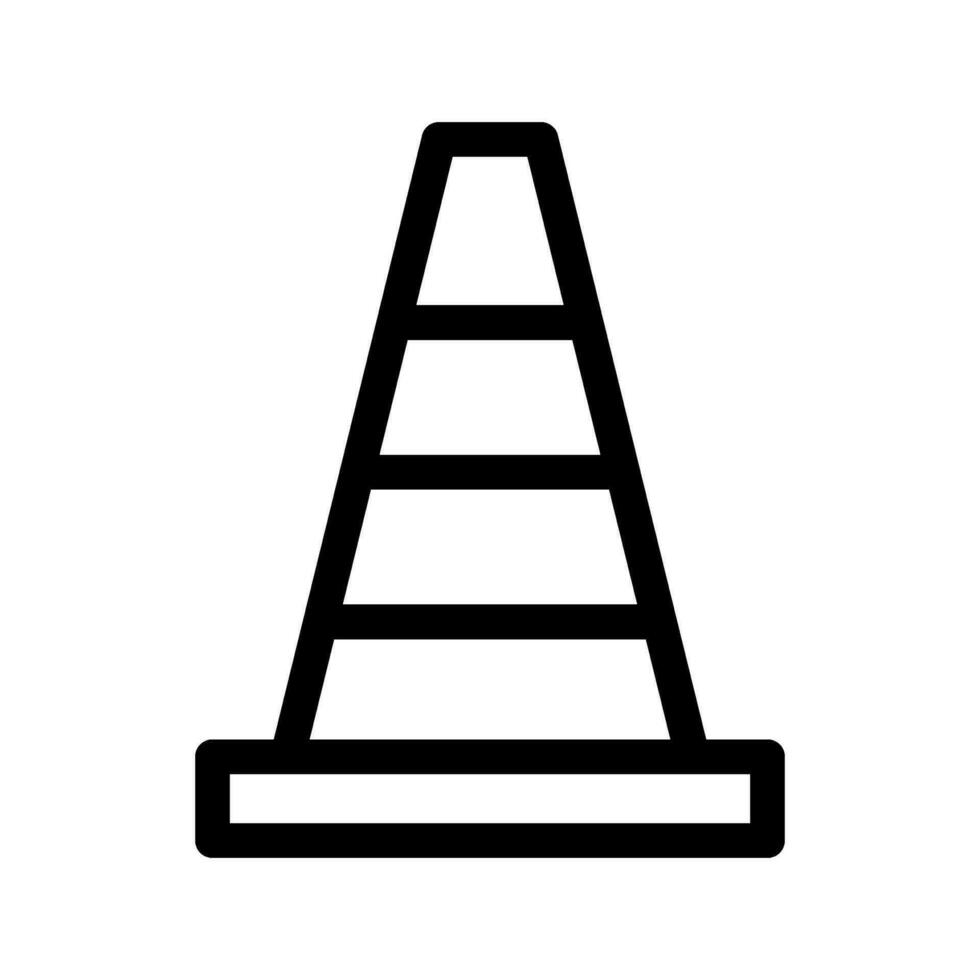 Traffic Cone Icon Vector Symbol Design Illustration