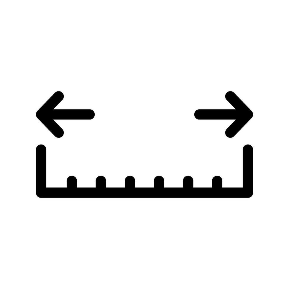 Measure Icon Vector Symbol Design Illustration