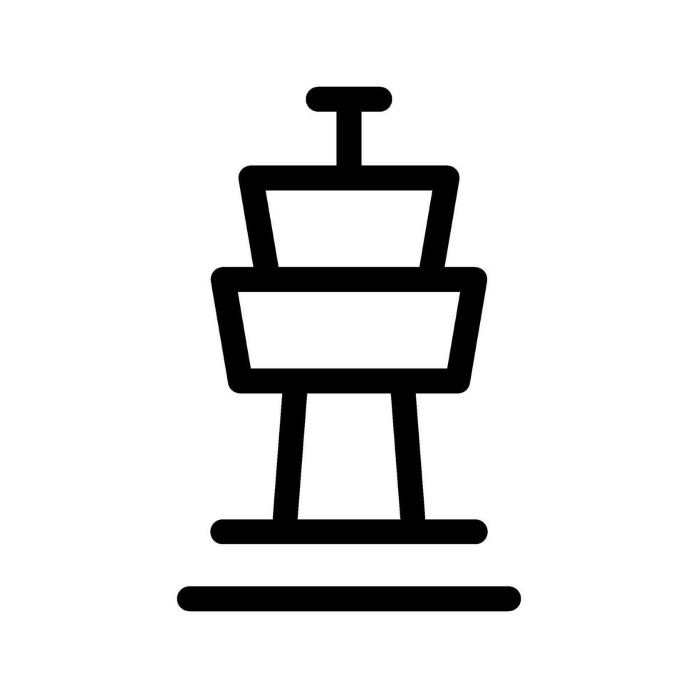 Control Tower Icon Vector Symbol Design Illustration