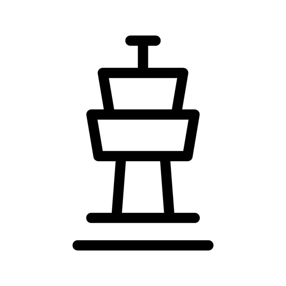 Control Tower Icon Vector Symbol Design Illustration