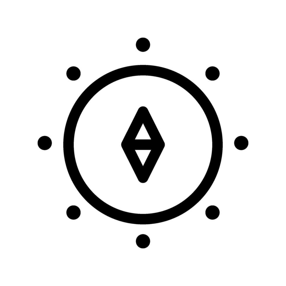 Brújula icono vector símbolo diseño ilustración