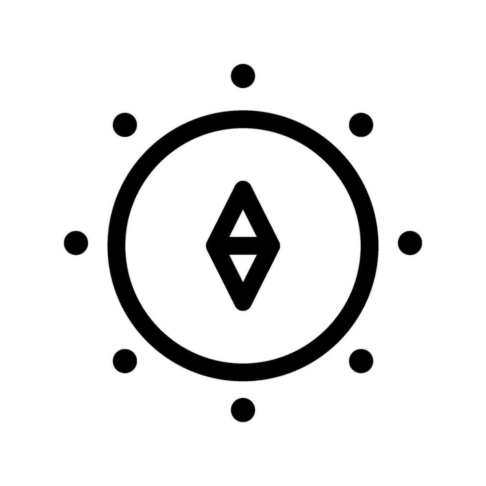 Compass Icon Vector Symbol Design Illustration