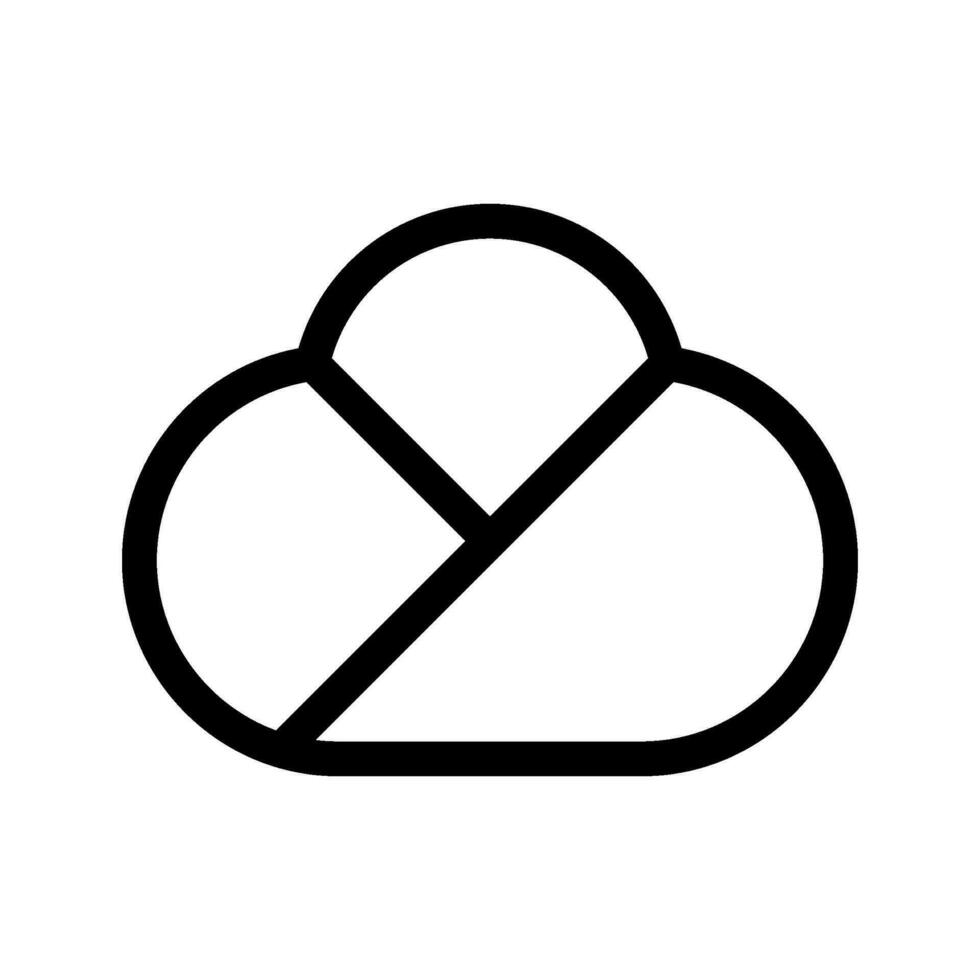 nube icono vector símbolo diseño ilustración