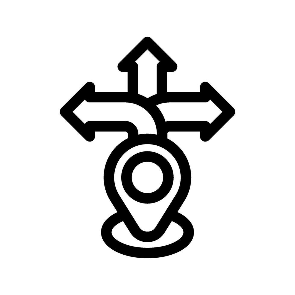 Directions Icon Vector Symbol Design Illustration