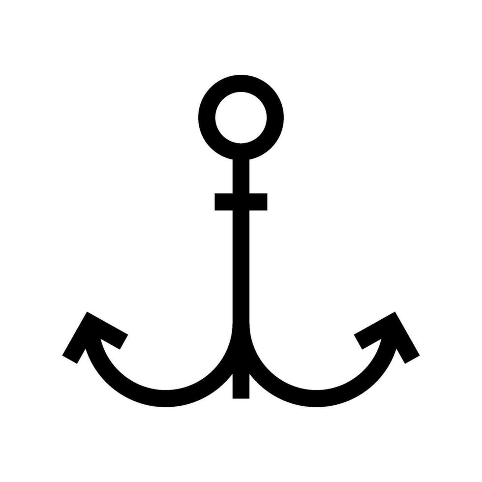 Anchor Icon Vector Symbol Design Illustration