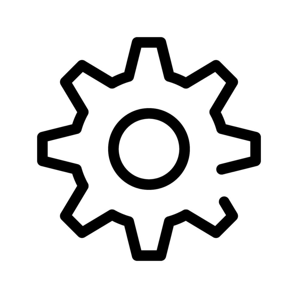 Gear Icon Vector Symbol Design Illustration