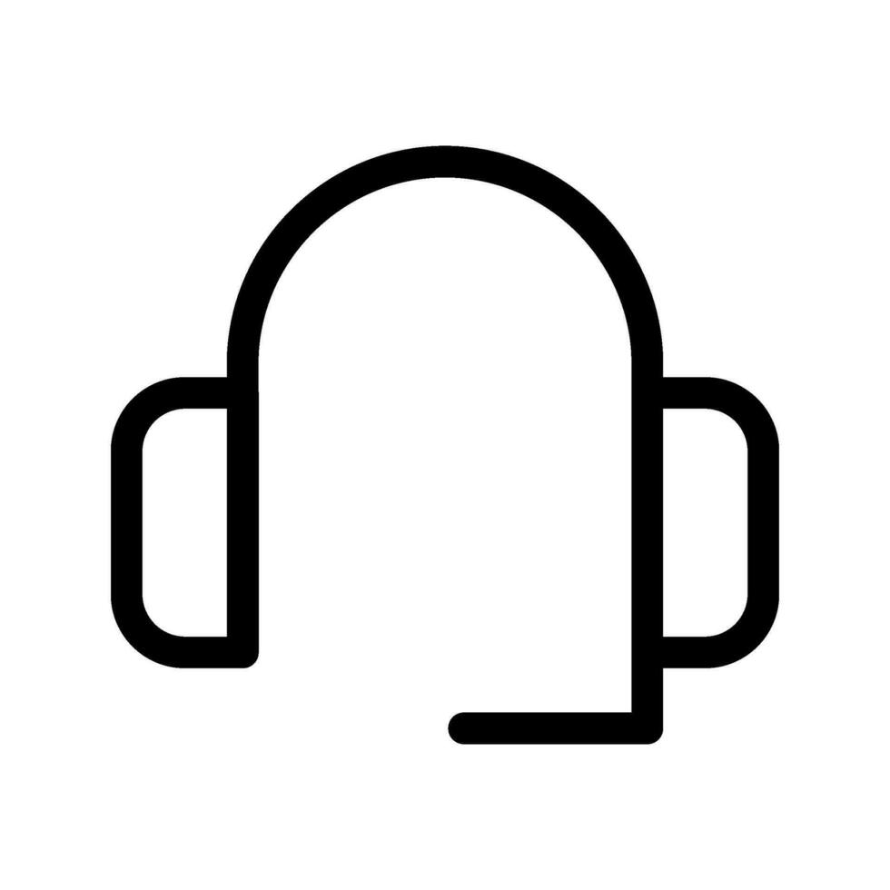 Headset Icon Vector Symbol Design Illustration