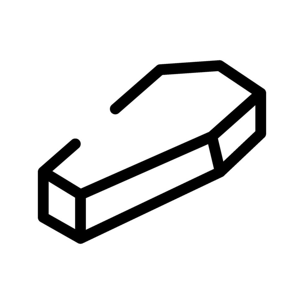 Coffin Icon Vector Symbol Design Illustration