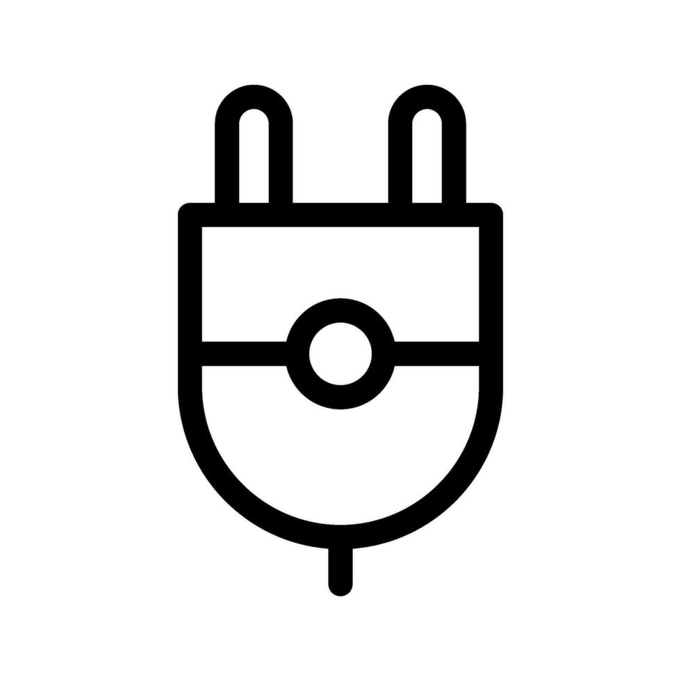 Plug Head Icon Vector Symbol Design Illustration