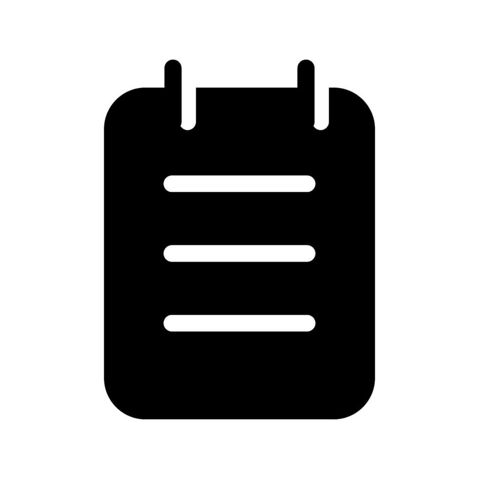 Notepad Icon Vector Symbol Design Illustration