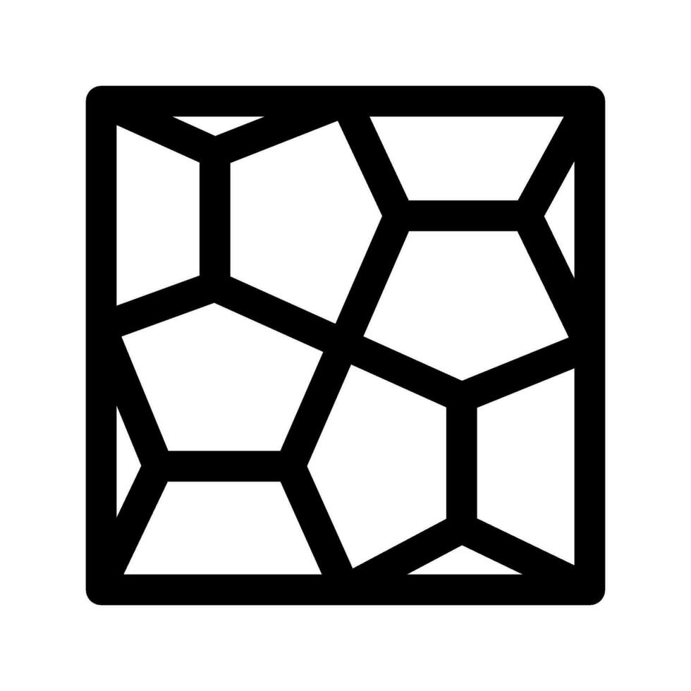El Cairo pentagonal embaldosado icono vector símbolo diseño ilustración